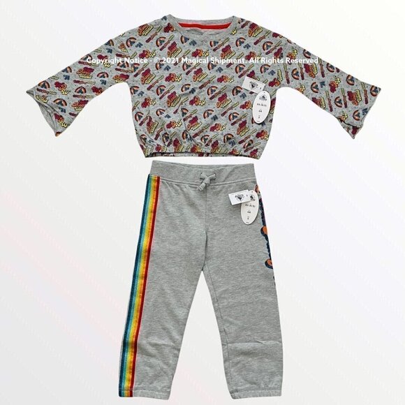 Disney Parks - Youth XS - Retro Walt Disney World - Girls Top & Joggers Set - Picture 1 of 7